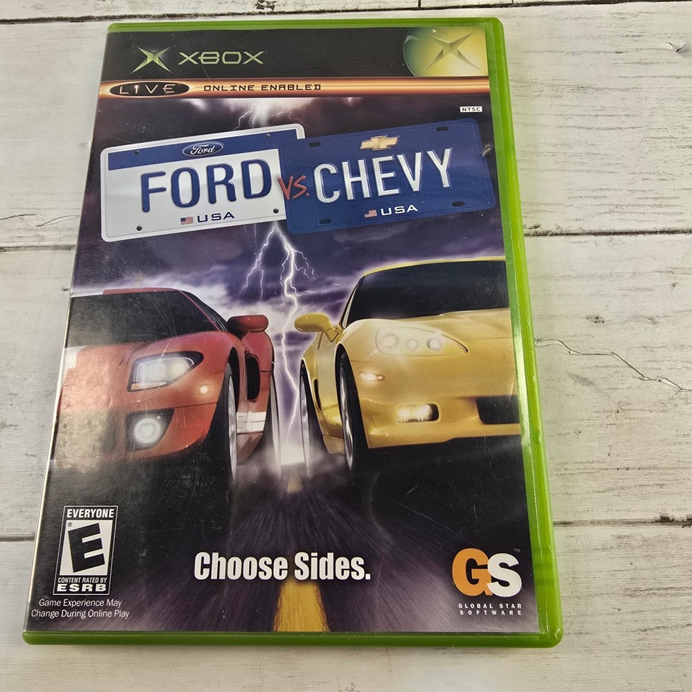 Ford vs Chevy Xbox Original Game Racing Global Star Software CIB